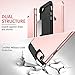 ESR iPhone 7 Case, iPhone 7 Metal Kickstand Case, [Vertical and Horizontal Stand] and [Magnetic Car-Mount Function] Hard PC Back + Flexible Bumper Protective Cover for 4.7 inches iPhone 7 (Rose Gold)