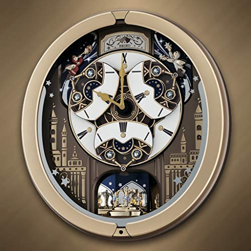 Seiko Melodies in Motion Wall Clock, Skyline and Starry Night The Home Kitchen Store