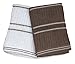 DII Basic Ribbed Terry Kitchen Basics Collection, Mocha, Dishcloths, 12 Piece