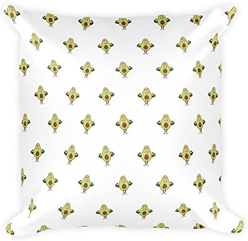 Avocado All-Over Pillow | Funny Vegan Gym Gift Cushion | The Jazzy Panda