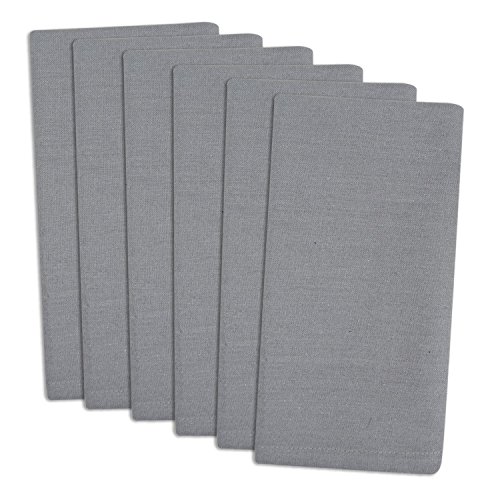 UPC 738215363848, DII 100% Cotton, Oversized Basic Everyday 20x20&quot; Napkin, Set of 6, Gray