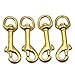 Okones 4Pcs,15mm Inner Ring Diameter,Solid Brass Swivel Rotating Eyelet Lobster Clasp Bolt Snap Trigger Hook for Camping Straps Bags Belting Keychains Pet Leashes Flag Outdoor Gear DIY