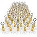 E-Volt Heat Shrink Wire Connectors – 80 PC Yellow Adhesive Tube 5/16” Electrical Waterproof Ring Connector for 12-10 AWG | Industrial Grade Bulk Electrical Terminals for Automotive, Boats and Audio