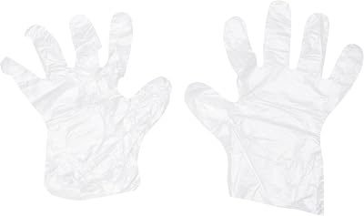 Shield Polythene Gloves Pack of 100 Large Disposable Food Safe Clear