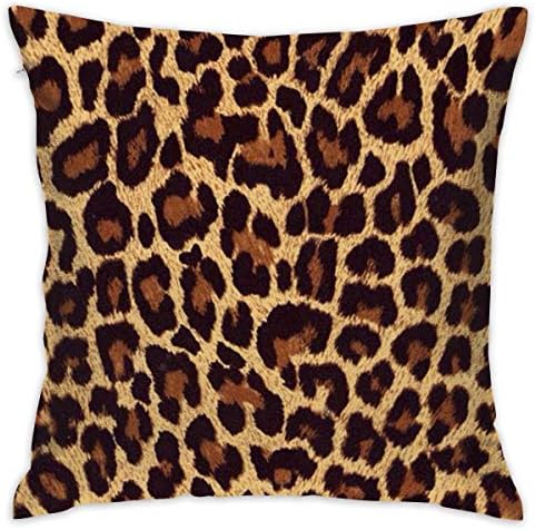 ONUPMIN Soft Polyester Cool Cheetah Leopard Throw Pillow Cases Decorative Family Indoor Or Outdoor Cushion Cover 18 X 18 Inch Holiday Home Decor