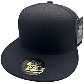 Premium Fitted Flat Brim Hat Mens Baseball Cap True to Size Timeless Street Urban Style 10 Sizes Multiple Colors