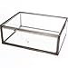 Home Décor Accents Display Clear Glass&Brass Metal Mirror Storage for Jewelry/Cosmetic/Makeup/Organizer Drawers with Lid Non-acrylic Individual Use Stackable Case