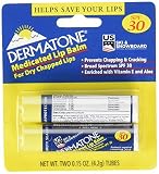 Dermatone Medicated Lip Balm, 2 Count