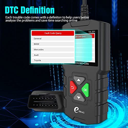 EDIAG YA201 Obd2 Scanner, Full OBD2 Modes Check Engine Code Reader