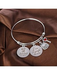 YeeQin - Brazalete con texto en inglés "Happy Birthday", regalo para ella