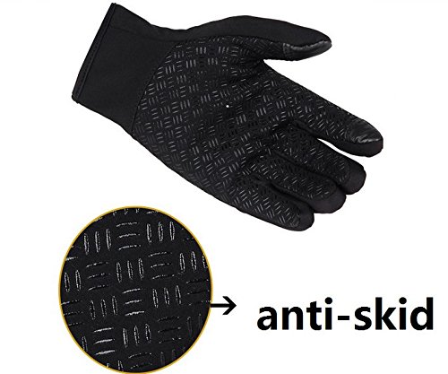 Star-Art 1 Pair Winter Cycling Gloves,Winter Outdoor Windproof Cycling Glove Touchscreen Gloves for Smart Phone (Blue, XL) - Thumbnail 4