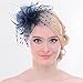 Fascinators Sinamay Hats for Women for Tea Party Kentucky, Navy, Size Medium
