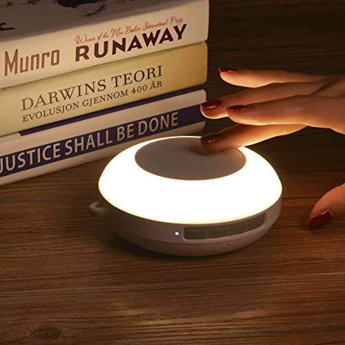 Waterproof Bluetooth Speaker, Ranipobo Shower Speaker, Touch Control 3 Warm Light & 7 Colors Night Light, Portable Wireless Speaker with HD Sound/8H Play/FM/Hands-Free, for Home/Outdoor Travel
