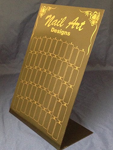 Black Nail Art Designs 50 Slot Nail Tips Display Board