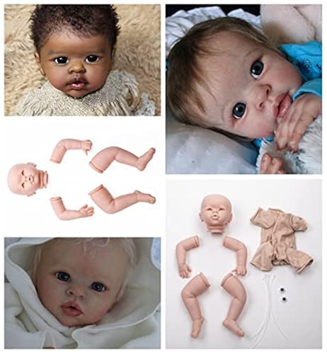 Zero Pam Blank Reborn Baby Doll Kits Silicone Head 22inch
