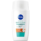 NIVEA Derma Skin Clear Daily Facial Fluid with Niacinamide, 1.35 fl oz | Smooth, lightweight facial fluid featuring niacinamide and carnitine in a convenient 1.35 fl oz size for everyday use.