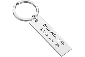 iJuqi Dad Gifts from Daughter - Drive Safe Dad Keychain I Love You Father Daughter Gifts Christmas Valentines Birthday Gifts for Dad from Daughter Son
