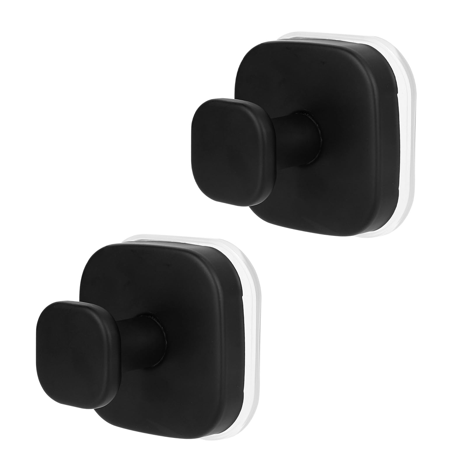 Photo 1 of 2pcs Suction Cup Hooks for Shower, Heavy Duty Suction Cup Hooks Strong Adhesive Bathroom Hanging Tools for Window Glass Door Wall, Bath Robe Towels Coat (Black)