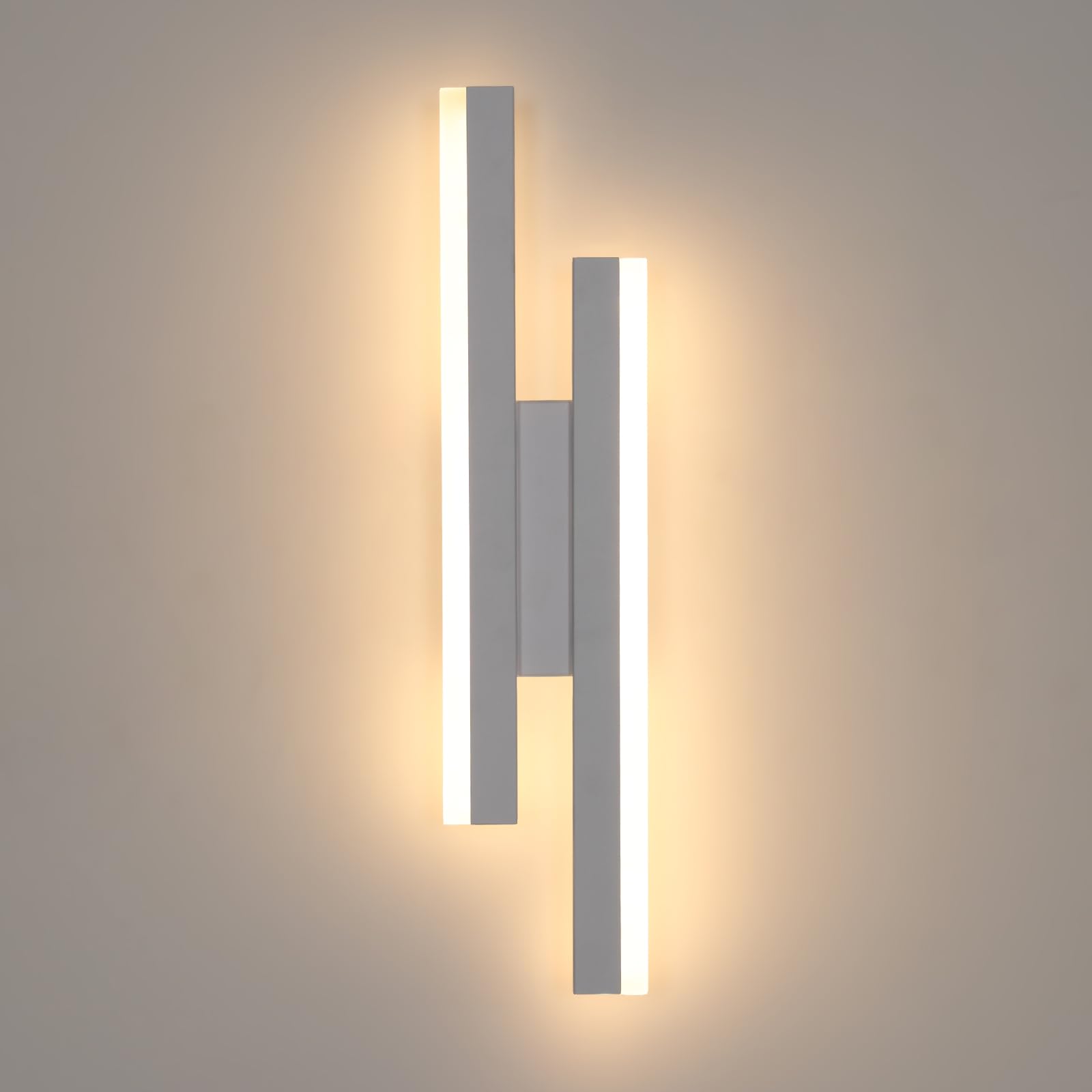 Riserva Modern LED Wall Lights, 16W Acrylic LED Indoor Wall Light, 3000K Warm White, Long LED Sconce Wall Light, Wall Sconce Lights for Bedroom Living Room Corridor Hallway