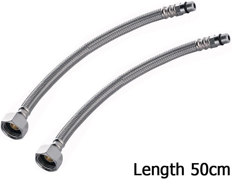 Pair Flexible Tap Connector Basin 