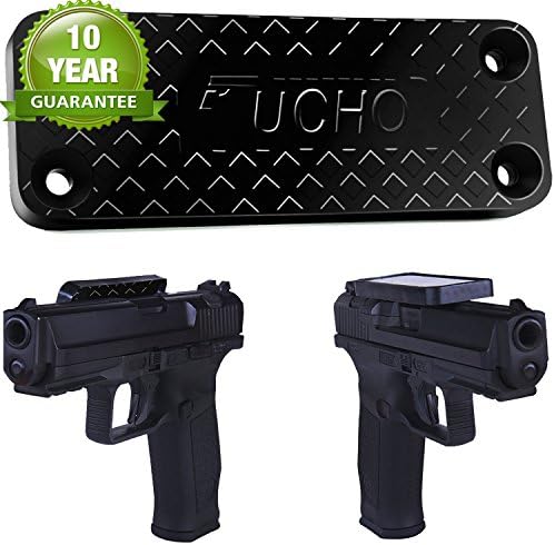 Magnetic Gun Mount &amp; Holster For Car &amp; Home, Rubber Coated 35 Lbs Rated, Concealed Holder For Handgun, Rifle, Shotgun, Pistol, Revolver, Truck, Car, Wall, Vault, Desk.