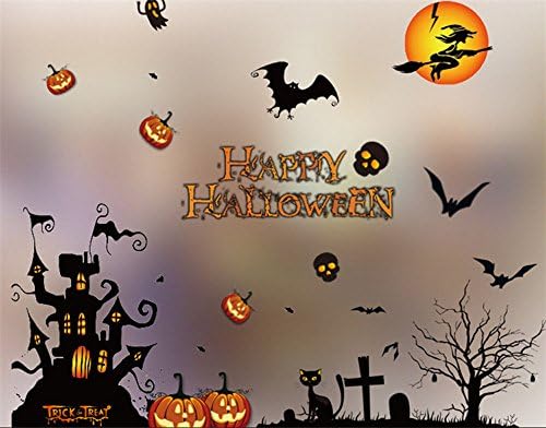 Carcarely Halloween Decoration Removable Wall Sticker Window Home Decal Decor (style 16)