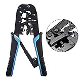 Ealona Cat5 Cat6 Ethernet Crimping Tool UTP RJ45 RJ12 RJ11 Crimper Cutter Stripper