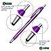 Stylus for Touch Screens Pen with Ball Point Pen,for Universal Touch Screen Devices, for Phones, Ipads,Tablets, iPhone, Samsung Galaxy etc. Assorted Colors (Metallic 12 Pack)