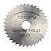 SOLOOP HSS Circular Saw Blades Cutting Discs & Mandrel for Rotary Tool Dremel(6pcs)