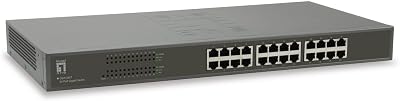LevelOne 24 Port Gigabit Network Switch 10/100/1000Mbps Rackmount
