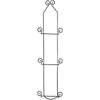 Tripar Augusta 4-Tier Vertical Plate Rack - Black Metal Display Stand For Collectible Plates & China (38" H)