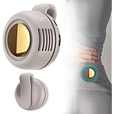 Portable Silent Mini Bladeless Electric Fan,Mini Whirlwind Fan for Waist Clip Fan, 3 Speeds Hands-Free Neck Fan,Suitable for Outdoor & Travel & Office, Travel Accessories, Gift (White)