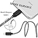 Lightning Cable, Basse 4 Pack [3FT 6FT 6FT 10FT] Nylon Braided Charging Cable Lightning to USB Charge Cord for iPhone X/8/8 Plus/7/7 Plus/6s Plus/6s/iPad/iPod and More (Black White)