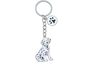 HDKUW Dog Keychain Gift,Large Dog Memorial Collar Charm for Birthday Holiday Gifts,Puppy Metal Pet ID Tags