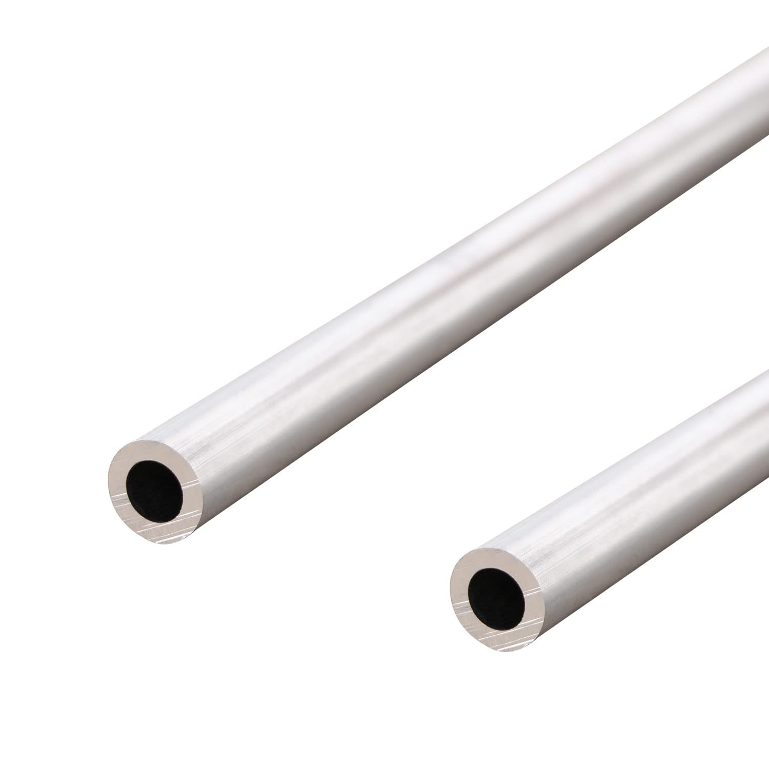 Aopin Round Aluminum Tube 8mm/0.31" ID x 13mm/0.51" OD x 300mm/11.8" Length, Seamless Aluminum Straight Tube 2 PCS