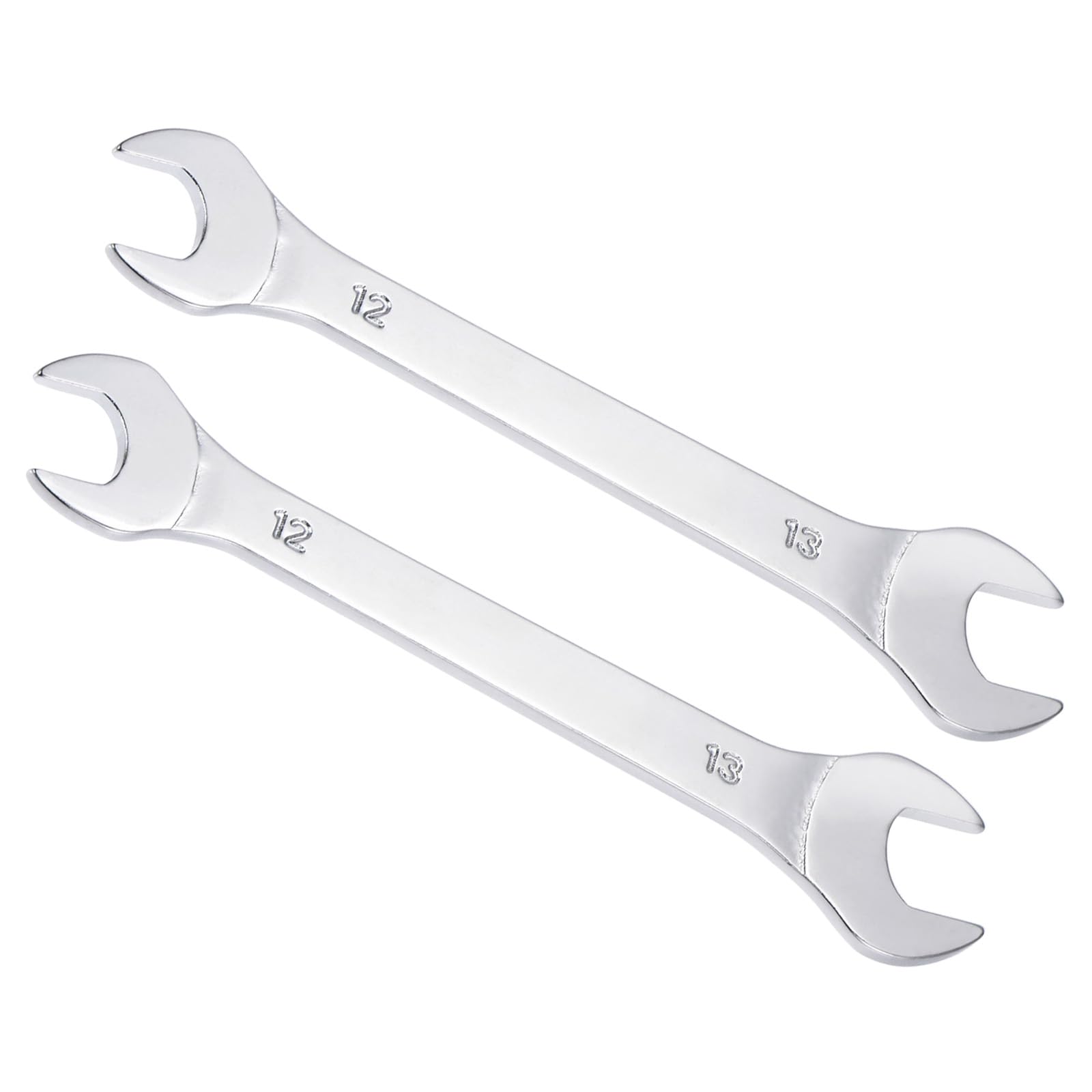 CoCud Thin Open End Wrench, Metric 12mm x 13mm, Double Ended Slim Wrench - (Applications: for Thin Nuts, Narrow Spaces), 2-Pieces