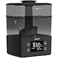 Air Humidifiers for Bedroom and Baby, Home & Plants - KUICH 2.4L Cool Mist Humidifiers for Nursery, 26db Quiet Top Fill Air Humidifier Lasts Up to 30 Hours, Auto Shut-Off, Easy to Fill and Clean,Black