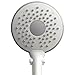 Waterpik Flexible Arm Rainfall FlexNeck Shower Head with 7.5 Inch Large Shower Face, Adjustable Height with Easy DIY Installation, 2.5 GPM White, CF-201
