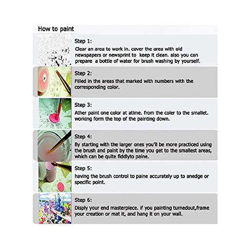 DIY Oli Painting Paint By Number Kit With Brush for Adults Beginner, Funny Cat Flute 16¡Á20 Inch - Thumbnail 4