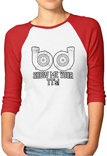 Show Me Your TT's Women 3/4 Sleeve Raglan Tee Sportshirt