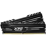 XPG Gammix D10 DDR4 16GB (2x8GB) 3200MHz 288-Pin CL16 PC4-25600 Desktop U-DIMM Memory Retail Kit Black