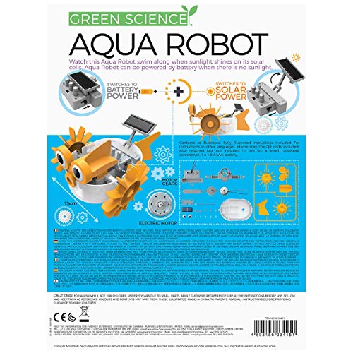 4M Aqua Fish Solar Hybrid Power Robot Kids Science Kit