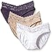 Ahh By Rhonda Shear Women's Sweet Cupcake Butterknit Lace Trim Panty (Pack of 3)