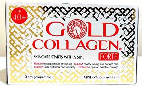 Minerva Gold Collagen Drink Forte for Age 40+ 10 Day Program - Pack of 1