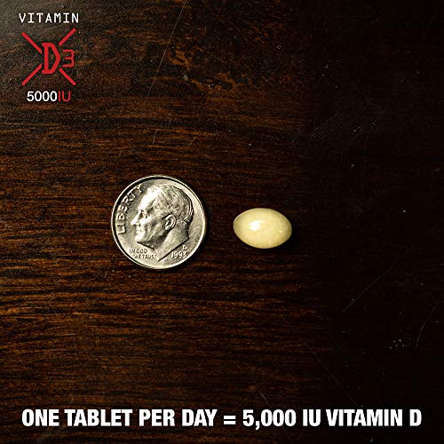 Jocko Vitamin D3 5000IU Supports Immune System, Bone Health, Low Blood Pressure, & Metabolic
