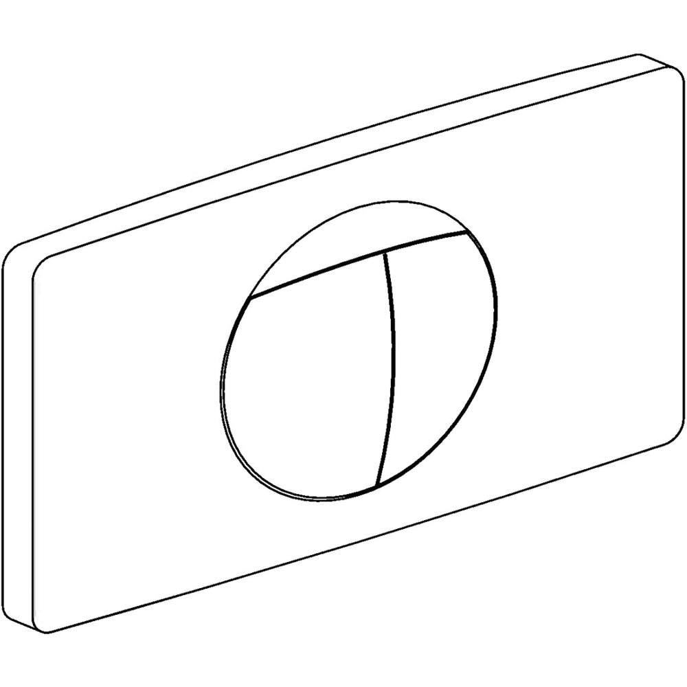 Sanit Button with Button Frame Start/Stop Alpine White 03.126.01.0000