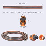 HONGCI Short Hose Pipe 1.5m Garden Hose Quick Connect Tap Connector Set view 3