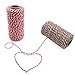 Cualfec 2 Roll Christmas Twine Cotton Strings for Baking, Christmas Gift Wrapping, Ornaments Hanging, DIY Banner / Signs at Home and Crafts Making - 656 feet / 200 m Totally