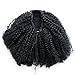 Ms Fenda Hair Raw Remy Virgin Peruvian Human Hair Natural Color Afro Kinky Curly Hair Piece Clip-in Top Closure Ponytail