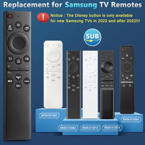 Universal Replacement Remote Control for Samsung TV - Smart Remote Control with Shortcut Buttons for Samsung TVs